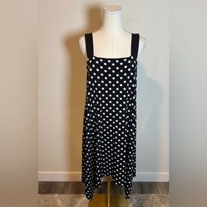 CeCe Black Dress with White Floral Print size Medium